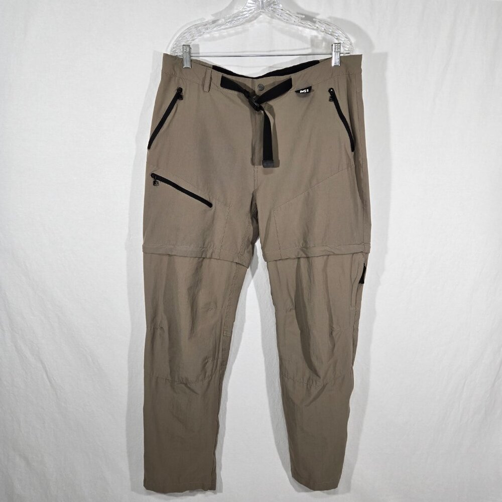 MILLET Gorpcore DRYNAMIC STRETCH Sage CONVERTIBLE Hiking Pant-Short WomenSize XL